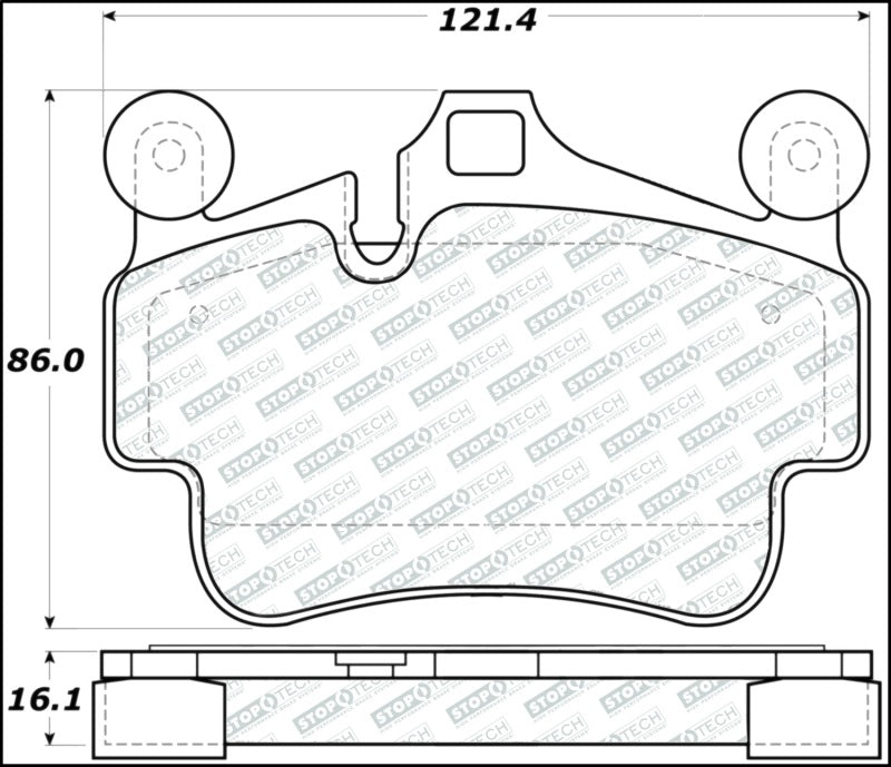 Stoptech Centric 14-18 BMW i3 Posi-Quiet Semi-Metallic Rear Brake Pads