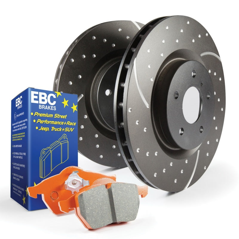 EBC S8 Kits Orangestuff Pads & GD Rotors - 2014-2018 Volkswagen Passat S