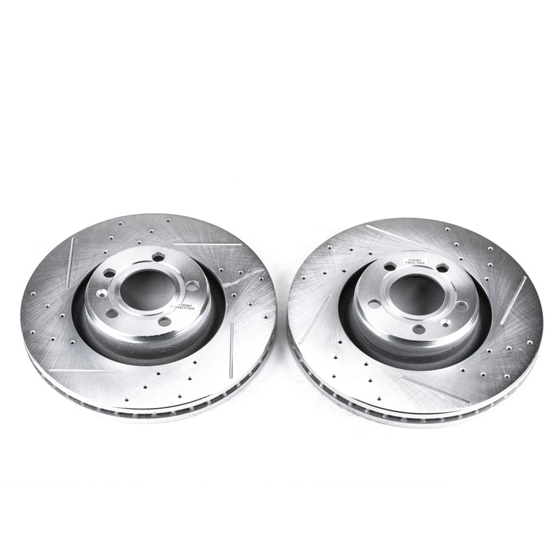 PowerStop 05-11 Audi A6 Front Evolution Drilled & Slotted Rotors - Pair
