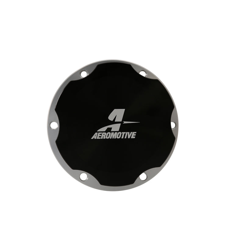 Aeromotive Fillcap - Screw-on - 3-inch - Flanged - 6-Bolt - Black