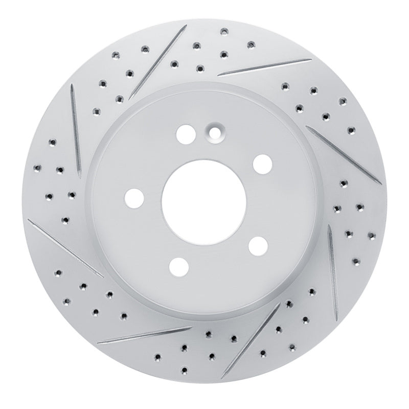 R1 Concepts 98-05 Mercedes-Benz Ml320 Front Left Drilled & Slotted Geo-Carbon Rotor