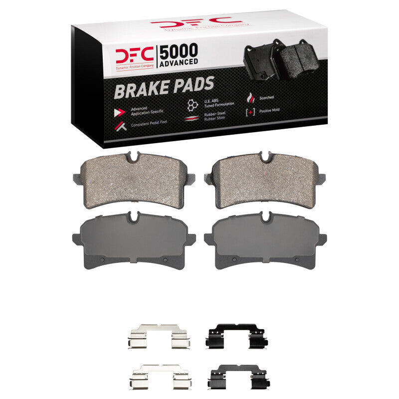DFC 15-18 Porsche Macan Rear 5000 Advanced Low Metallic Brake Pads and Hardware Kit