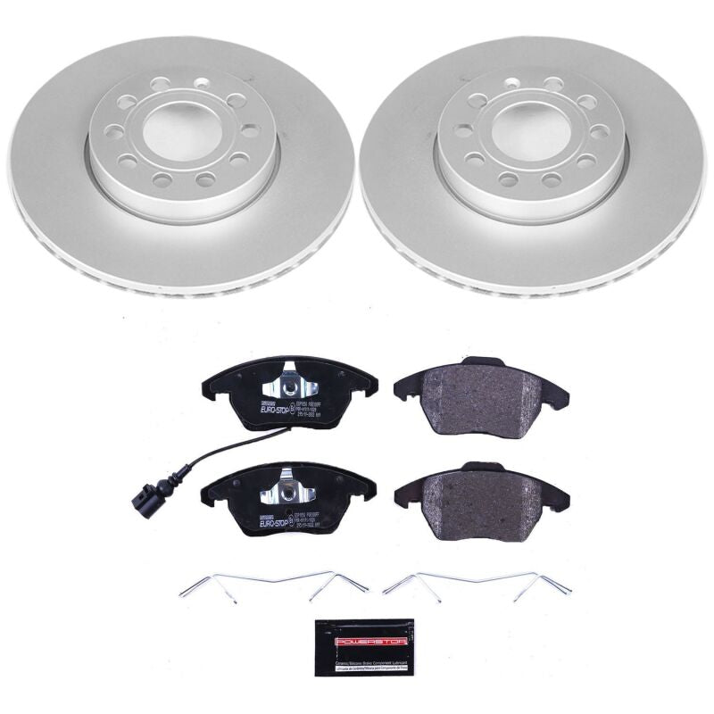 PowerStop 10-12 Audi A3 Front Euro-Stop Brake Kit