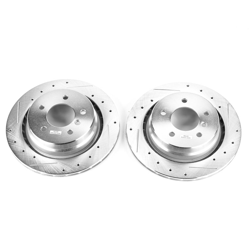 PowerStop 95-99 BMW M3 Rear Evolution Drilled & Slotted Rotors - Pair
