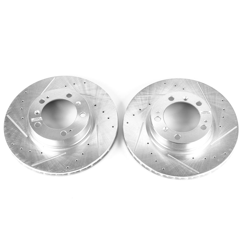PowerStop 99-08 Porsche 911 Front Evolution Drilled & Slotted Rotors - Pair