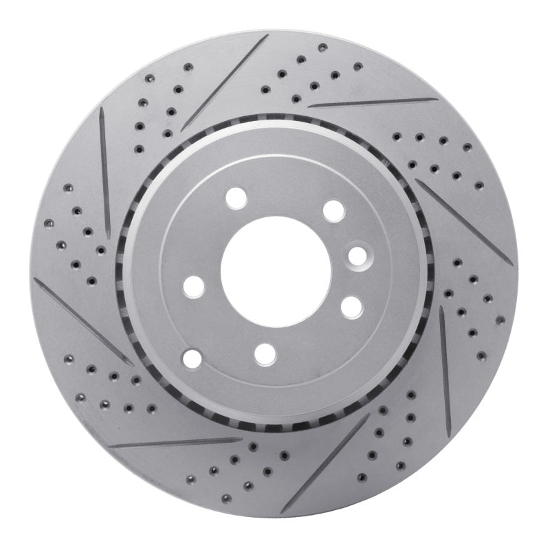 R1 Concepts 10-13 Land Rover Range Rover Sport Rear Right Drilled & Slotted Geo-Carbon Rotor