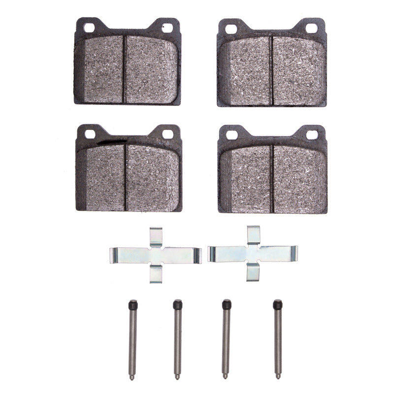 DFC 67-74 Volvo 142/144/145 Front 5000 Advanced Semi Metallic Brake Pads and Hardware Kit