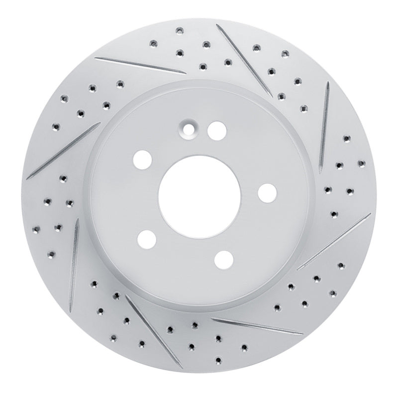 R1 Concepts 98-05 Mercedes-Benz Ml350 Front Right Drilled & Slotted Geo-Carbon Rotor