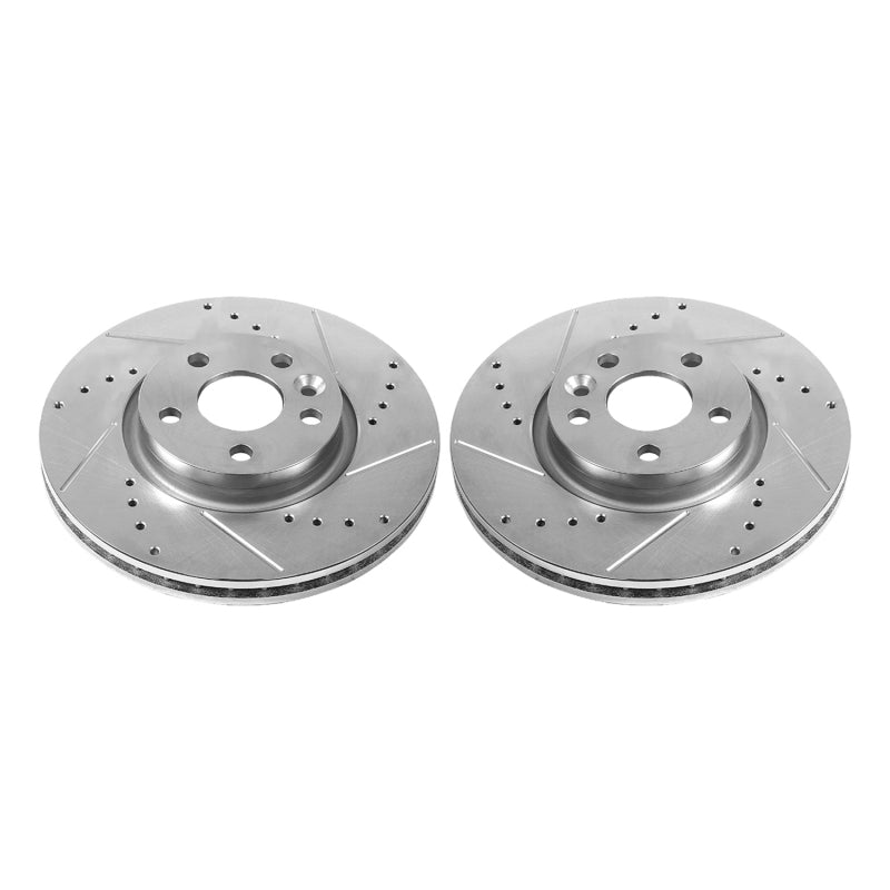 PowerStop 12-15 Land Rover Range Rover Evoque Front Evolution Drilled & Slotted Rotors - Pair