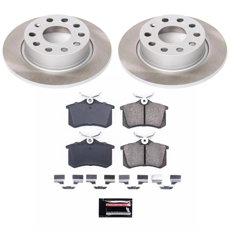 PowerStop 12-18 Volkswagen Jetta Rear Semi-Coated Rotor Kit