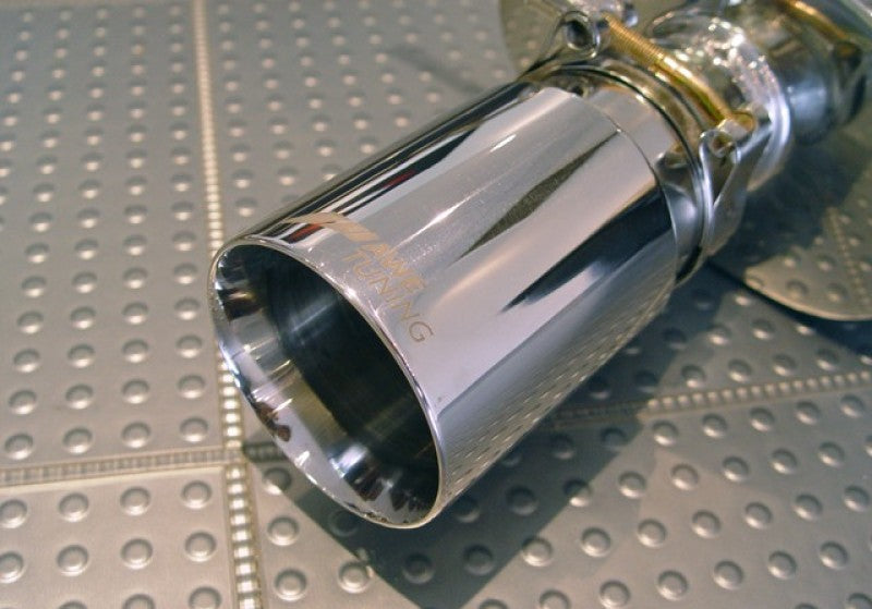 AWE Tuning Track Edition Exhaust Polished Silver Tips - Audi B6 S4