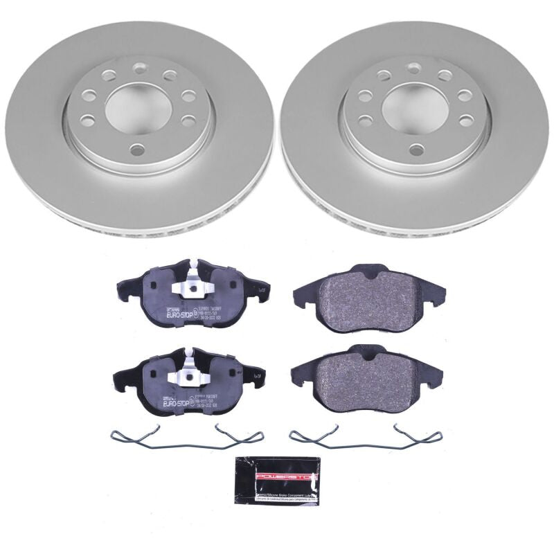PowerStop 03-11 Saab 9-3 Front Euro-Stop Brake Kit