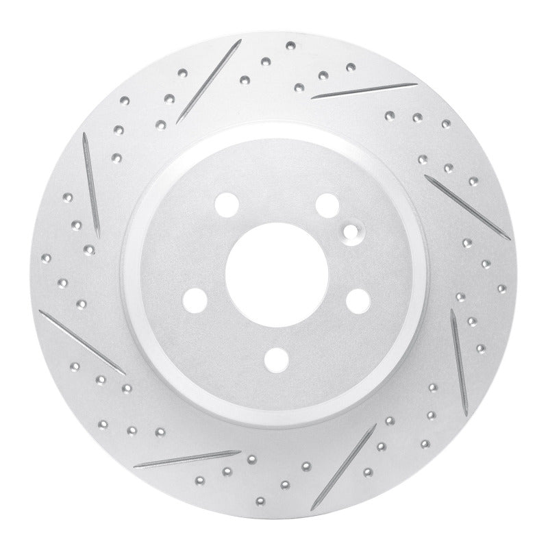 R1 Concepts 00-05 Mercedes-Benz Ml430 Rear Left Drilled & Slotted Geo-Carbon Rotor