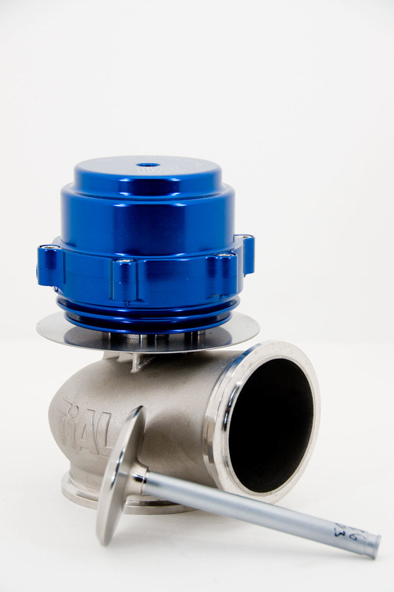 TiALSport V60 Wastegate 60mm .299 Bar (4.34 PSI) w/V-Band Clamps - Blue
