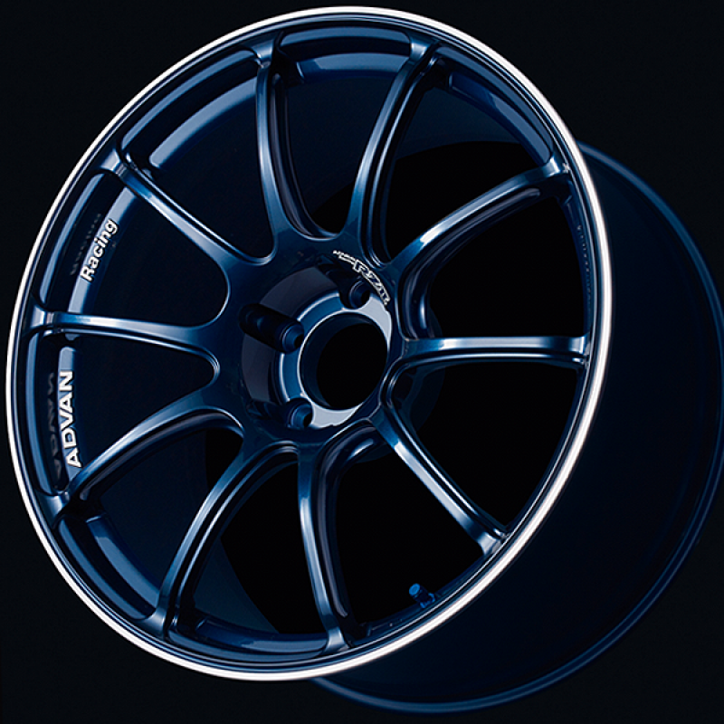 Advan RZII 17x7.5 / +50 Offset / 5x100 / 63mm Bore / Racing Indigo Blue and Ring