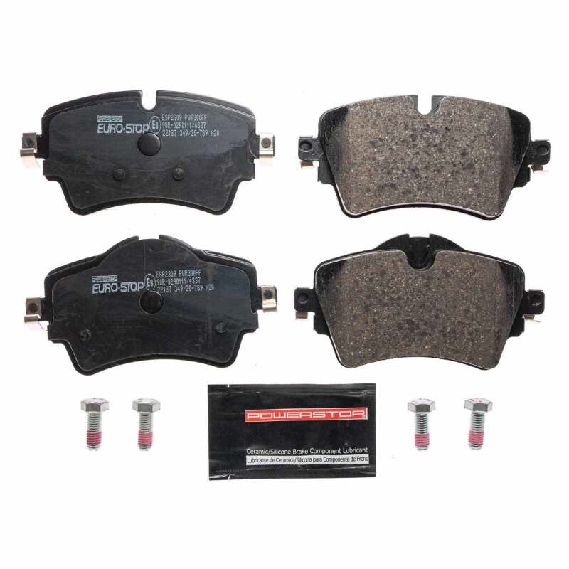 PowerStop 16-19 Mini Cooper Clubman Euro-Stop ECE-R90 Front Brake Pads