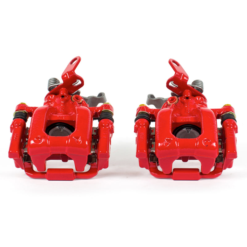 PowerStop 10-12 Audi A3 Rear Red Calipers w/Brackets - Pair