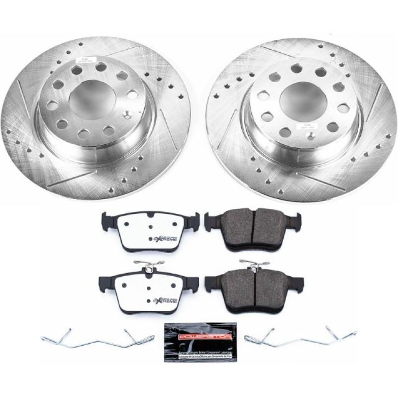 PowerStop 15-18 Audi A3 Rear Z26 Street Warrior Brake Kit