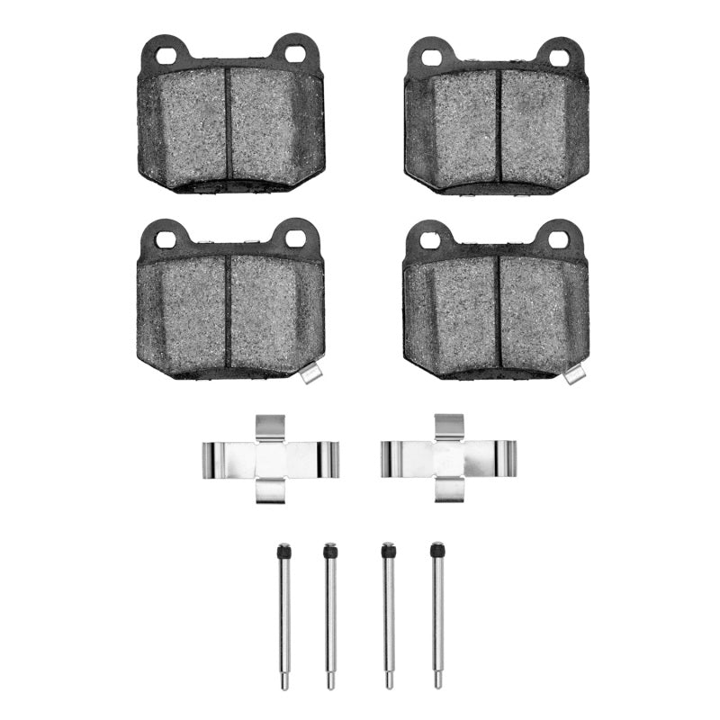 DFC 04-06 Maserati Quattroporte Rear 5000 Advanced Low Metallic Brake Pads and Hardware Kit