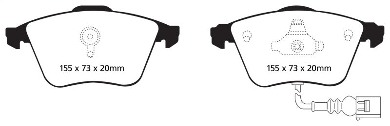 EBC YellowStuff Performance Front Brake Pads DP41946R