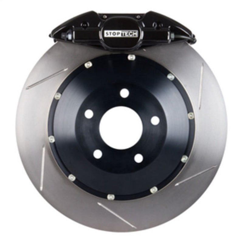 StopTech BBK 00-04 BMW M5 / 96-03 540 Series Rear ST-22 Black Caliper Slotted 345x28mm Rotors