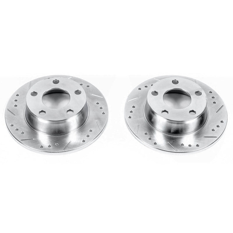 PowerStop 99-04 Audi A6 Quattro Rear Evolution Drilled & Slotted Rotors - Pair