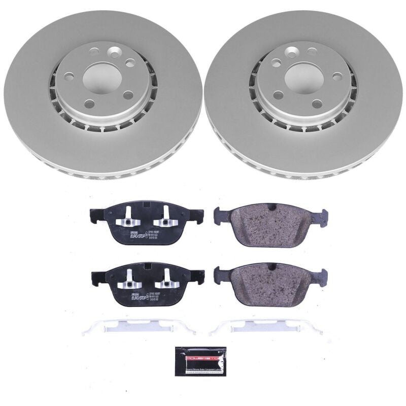 PowerStop 10-15 Volvo XC60 Front Euro-Stop Brake Kit