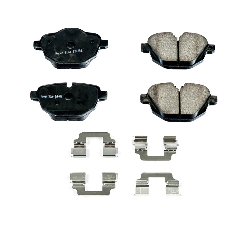 PowerStop 11-16 BMW 528i Rear Z17 Evolution Ceramic Brake Pads w/Hardware