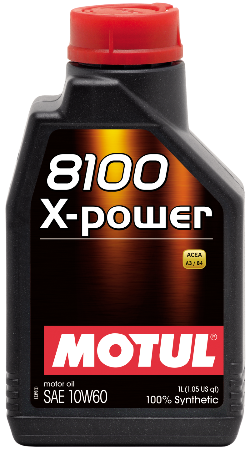 Motul  1L Synthetic Engine Oil 8100 10W60 X-Power - Acea A3/B4 - Case Of 12