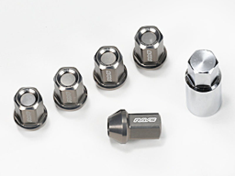 Rays Wheels Dura-Nut L37 Straight Type 6H 12x1.50 Lug Nut Set 20 Lug 4 Lock Set - Black