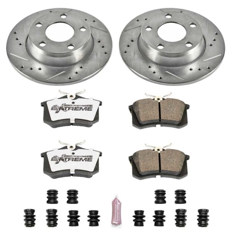 PowerStop 98-04 Audi A6 Quattro Rear Z26 Street Warrior Brake Kit