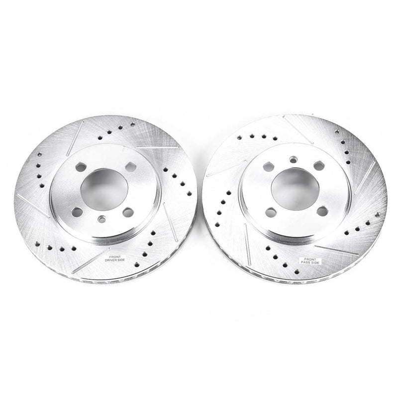PowerStop 1991 BMW 318i Front Evolution Drilled & Slotted Rotors - Pair