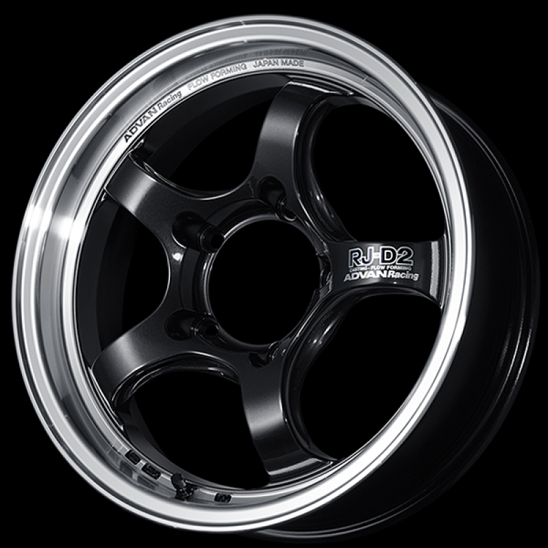Advan RG-D2 18x9.0 / +51 Offset / 5x120 / 72.5mm Bore / Machining and Black Gunmetallic