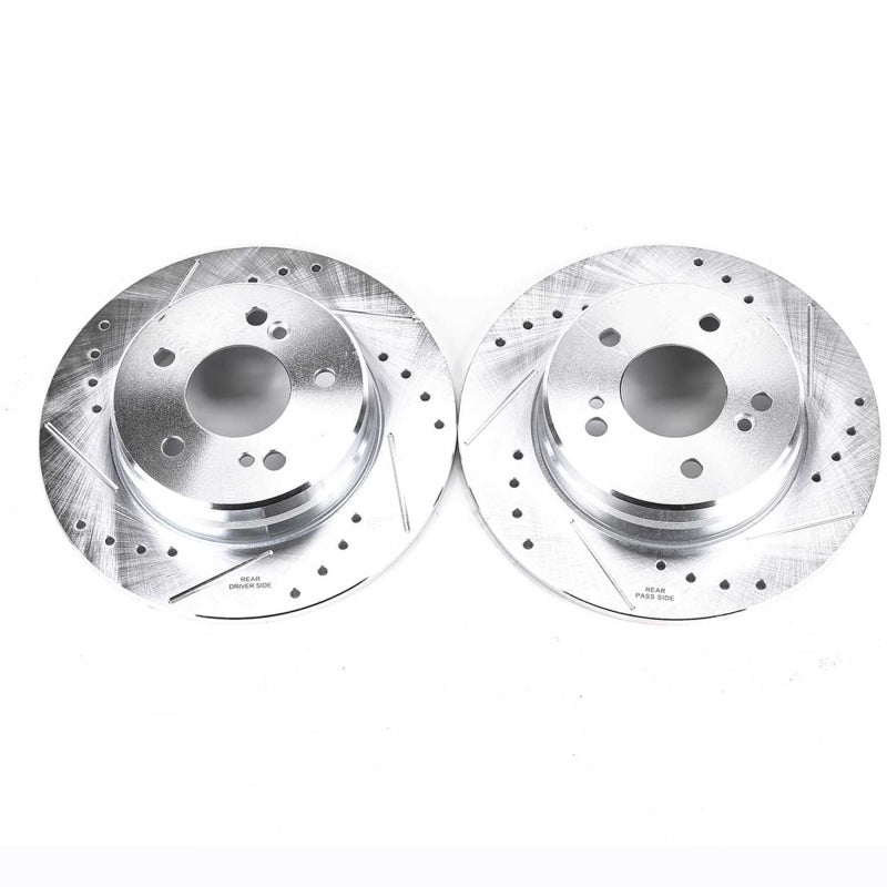 PowerStop 04-08 Chrysler Crossfire Rear Evolution Drilled & Slotted Rotors - Pair