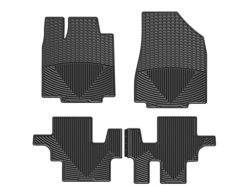 WeatherTech  12+ Audi A6/S6 Front And Rear Rubber Mats - Black