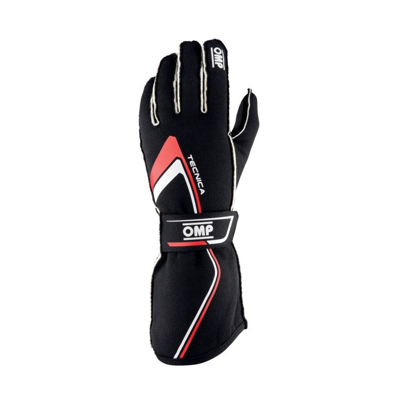 OMP Racing OMP Tecnica Gloves My2021 Black/Red - Size Xs (Fia 8856-2018)