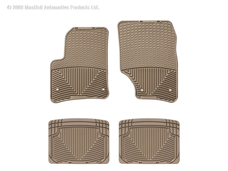 WeatherTech  03-10 Porsche Cayenne Front And Rear Rubber Mats - Tan