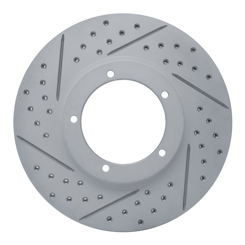 R1 Concepts 67-88 Porsche 944 Excl Turbo Front Left Drilled & Slotted Geo-Carbon Rotor