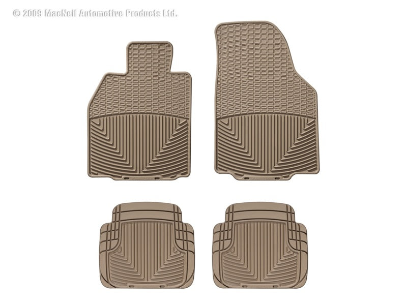WeatherTech  05-11 Porsche 911 Front And Rear Rubber Mats - Tan