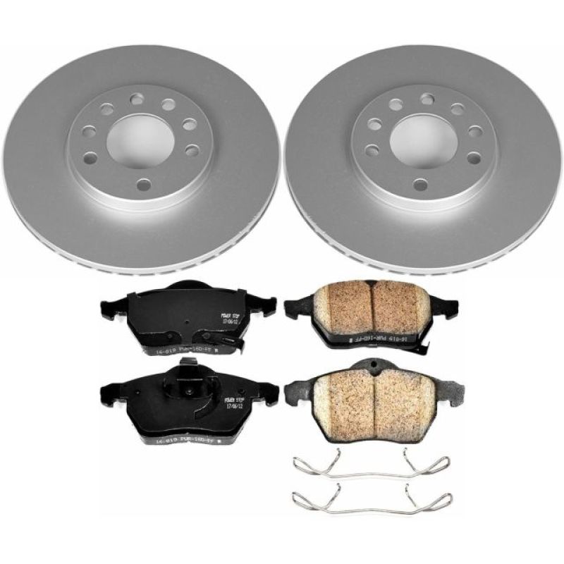 PowerStop 99-03 Saab 9-3 Front Z23 Evolution Sport Coated Brake Kit