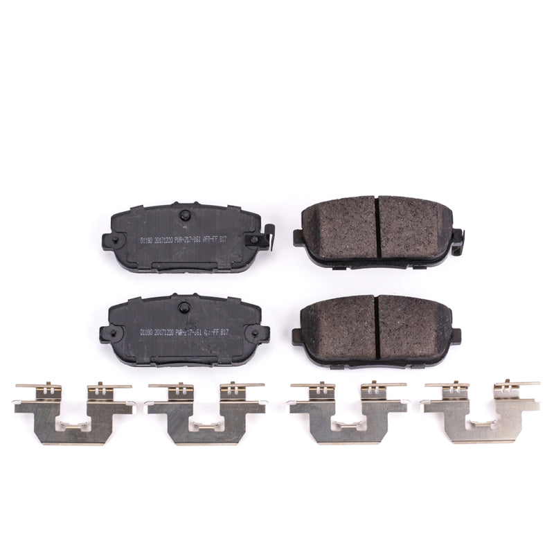PowerStop 17-19 Fiat 124 Spider Rear Z17 Evolution Ceramic Brake Pads w/Hardware