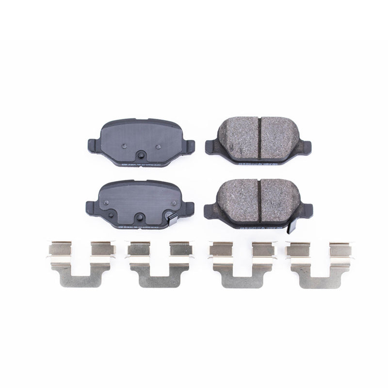 PowerStop 12-17 Fiat 500 Rear Z17 Evolution Ceramic Brake Pads w/Hardware
