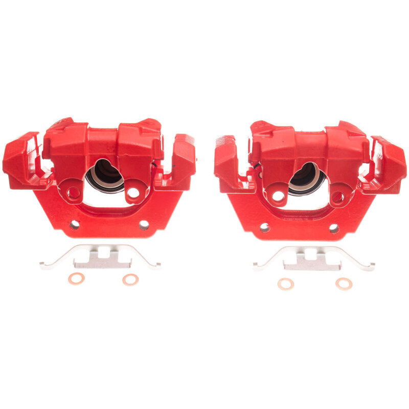 PowerStop 10-15 BMW 550i GT Rear Red Calipers - Pair
