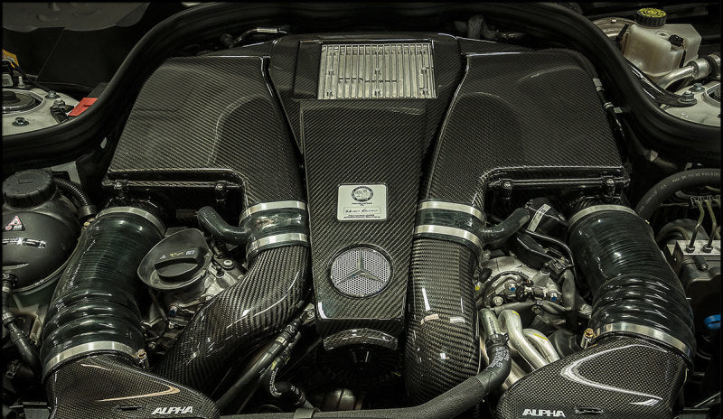 AMS Performance AMS Performance 2014+ Mercedes-Benz CLS63 AMG 4Matic 5.5L Biturbo Alpha Carbon Fiber Induction Kit