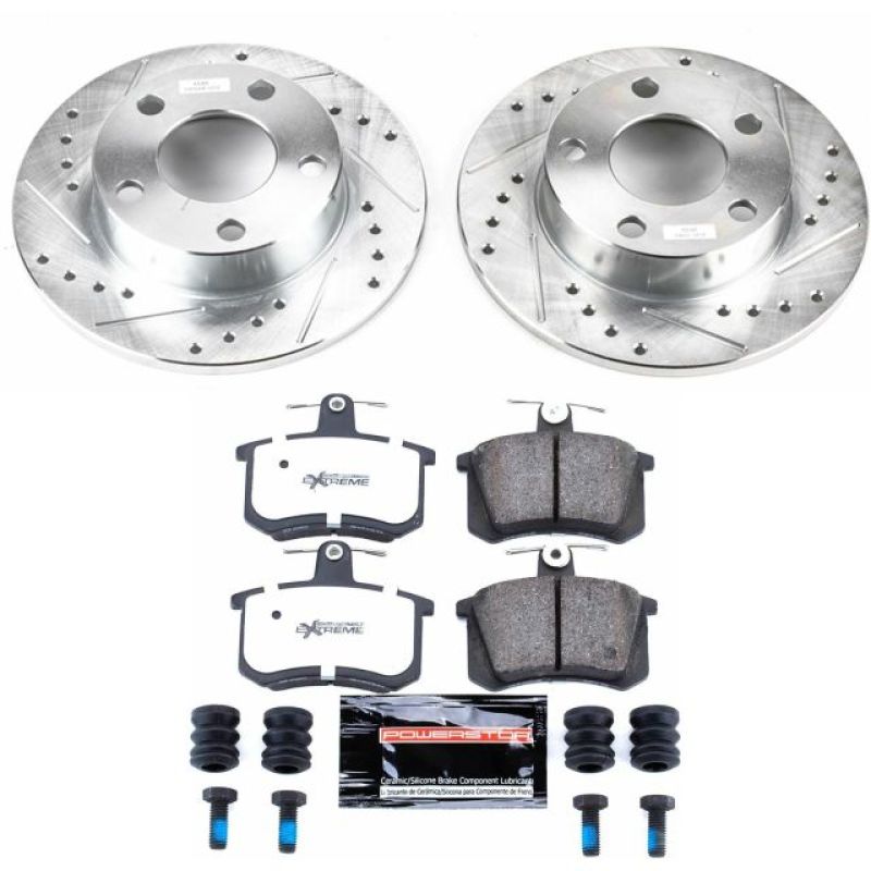 PowerStop 96-01 Audi A4 Quattro Rear Z26 Street Warrior Brake Kit