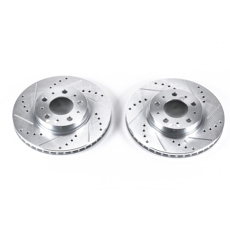 PowerStop 94-97 Volvo 850 Front Evolution Drilled & Slotted Rotors - Pair