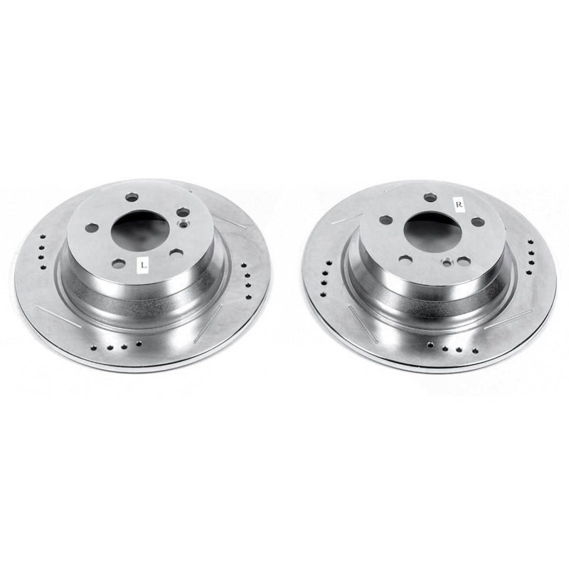 PowerStop 14-16 Mercedes-Benz E250 Rear Evolution Drilled & Slotted Rotors - Pair