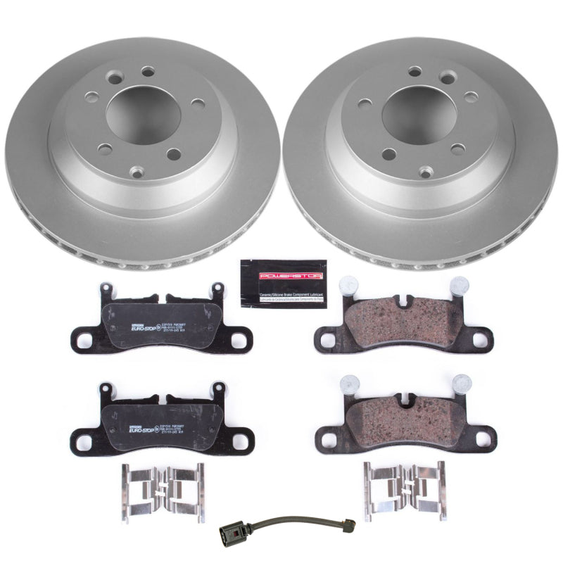 PowerStop 11-18 Porsche Cayenne Rear Euro-Stop Brake Kit