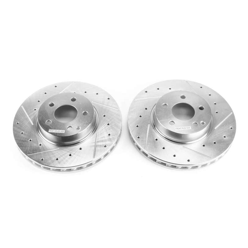 PowerStop 2014 Mercedes-Benz C300 Front Evolution Drilled & Slotted Rotors - Pair