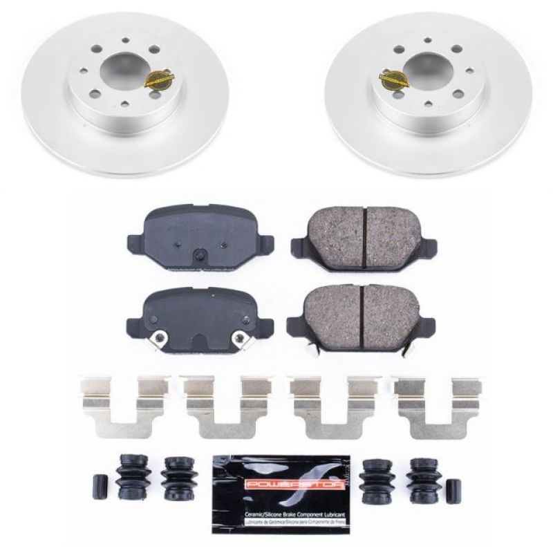 PowerStop 13-18 Fiat 500 Rear Z23 Evolution Sport Coated Brake Kit